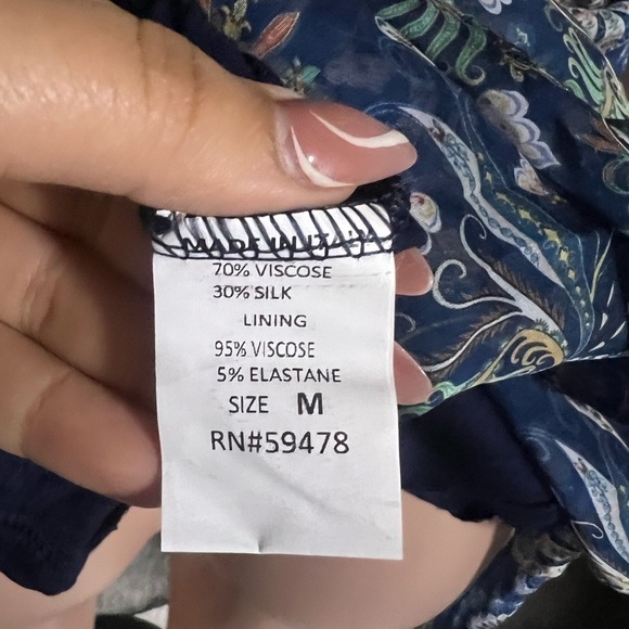 NWT LARA GUIDOTTI Silk Blend Floral Printed Maxi Dress - Picture 12 of 15